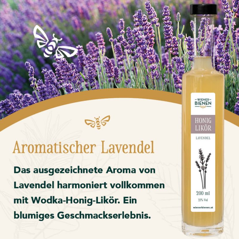 Honig-Lavendel Likör 200ml – Bild 2