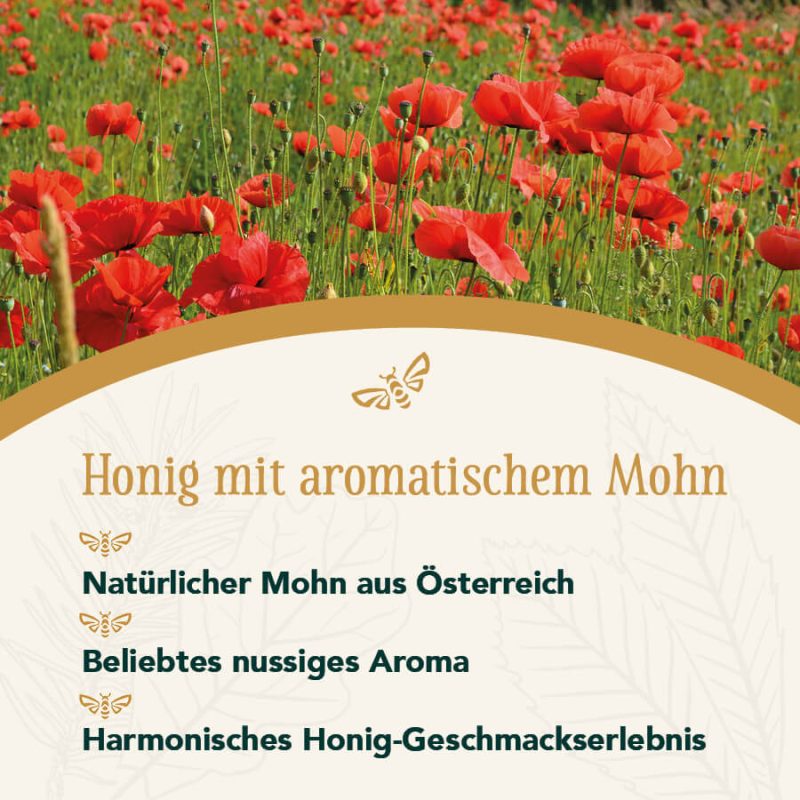 Honig mit Mohn 240g – Bild 2