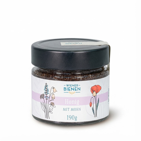 Honig mit Mohn 190g